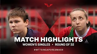 Nina Mittelham vs Dora Madarasz | WS | Singapore Smash 2022 (R32)