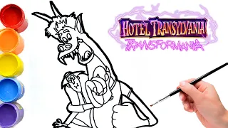 🔴🔴 How To Draw DRAC and Johnny | HOTEL TRANSYLVANIA 4 Transformania (2021)