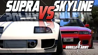 🔵 GTA5 Online - SUPRA VS SKYLINE TREFFEN - NUMERO UNO DER TUNING TREFFEN  - [ Gorilla Army ]