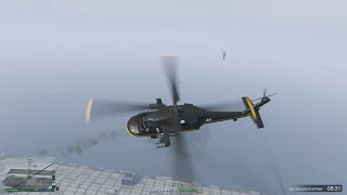 Как уворачиваться на вертолёте от ракет в GTA 5 Online.
