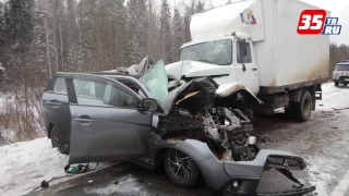 В Вологодской области в аварии с фургоном погибли двое человек