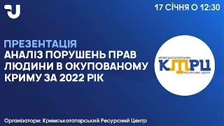 Презентація аналізу порушень прав людини в окупованому Криму за 2022 рік