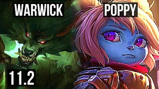 WARWICK vs POPPY (JUNGLE) | 6/1/8, 400+ games | KR Diamond | v11.2