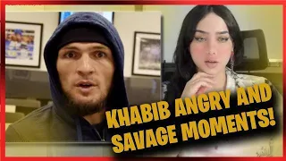 TWITCH STREAMER REACTION TO KHABIB SAVAGE MOMENTS