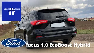 Ford Focus 1.0 EcoBoost Hybrid Top Speed Test Drive on Autobahn | Absolut Autobahn