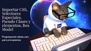CSS - Parte 3 - Importar, Selectores, Pseudo Clases | Programación desde cero para principiantes