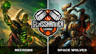 Necrons vs Space Wolves: Warhammer 40,000 Battle Report