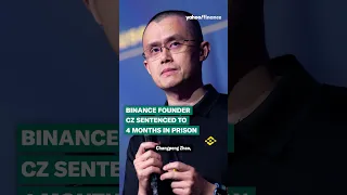 Binance founder Changpeng Zhao sentenced to 4 months in prison #shorts