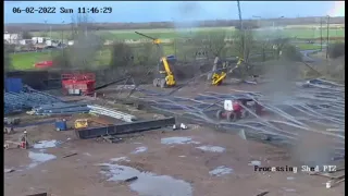 ( Steel Building collapses )Steel Erecting gone wrong #shorts #dangerous #construction #fails #fail