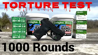 Ruger LCP MAX 380 1000 rd TORTURE TEST