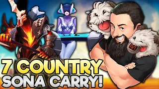 7 Country - Damage Sona is Good RIght?! | TFT Remix Rumble | Teamfight Tactics