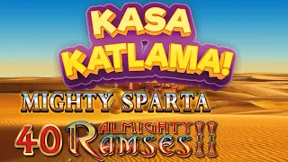 #EGT SLOT OYUNLARI 40 ALMIGHTY RAMSES II & MIGHTY SPARTA İLE KASA KATLAMA #slotoyunları #slot