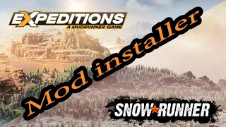 Установщик модов на пиратку SnowRunner и Expeditions (SnowRunner/Expeditions mod installer)