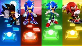 Dark Sonic Vs Sonic Prime Vs Sonic Vs Knuckles Hedgehog Tiles Hop 🎯😎