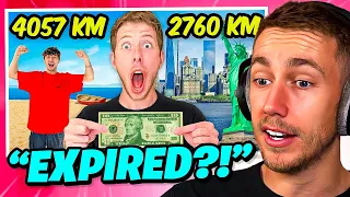 MINIMINTER REACTS TO "YOUTUBER RACE ACROSS THE WORLD IN 24 HOURS!"