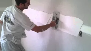 How To Coat Recessed Drywall Flat Joints With A Hawk And Trowel