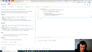 Coding Interview Problems: LeetCode Top K Frequent Words