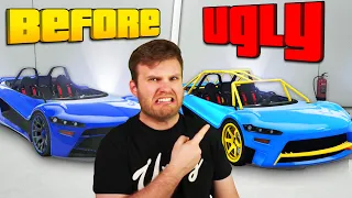 Building The UGLIEST Cars In GTA5!