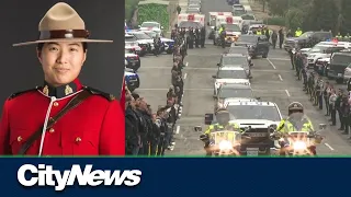 Metro Vancouver first responders line streets to remember Burnaby RCMP officer