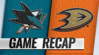 Silfverberg, Rakell lift Ducks past Sharks in OT