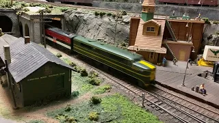 New Haven power on the Hudson Valley Lines Kingston Model Railroad Club O scale 2 rail