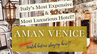 Italy's Most Expensive Hotel! Aman Venice Room Tour on my Honeymoon 🇮🇹