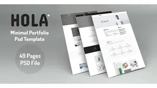 Hola Minimal Portfolio PSD Template | Themeforest Website Templates and Themes