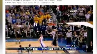Highlights of Duke vs. Butler NCAA National Championship Game 2010