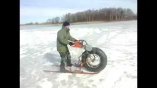 финские сани (moto rogės 1 projekto bandymas:)