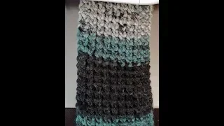 Easy Textured Beginner Scarf Loom Knit No Purls