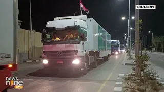 Aid Trucks Move to Gaza via Rafah Border as U.S. and Egypt Address Humanitarian Crisis | News9