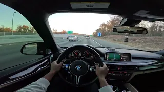 SUNSET DRIVE IN A STAGE 2 BMW X5M POV *800HP*