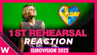 Sweden First Rehearsal: Cornelia Jakobs "Hold Me Closer" @ Eurovision 2022 (Reaction)