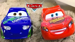 UNBOXING DISNEY PIXAR CARS 3 CHIP GEARINGS - MCQUEEN AND CHIP HEAD OUT IN MAC TO GO PRACTICE