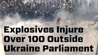 More Than 100 Injured In Clashes Outside Ukraine Parliament