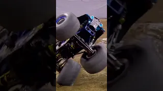 Whoah!! Ryan Anderson goes CRAZY!! 😳  #shorts #monsterjam