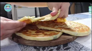 HİÇ PEYNİR KULLANMADAN PEYNİRLİ BÖREK YAPTIM‼️SİHİRLİ KARIŞIM‼️ (Tava Böreği Nasıl Yapılır?)🧀💯🌹