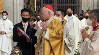 Bendición de los Santos Óleos en la Catedral de México - Jueves Santo 2022