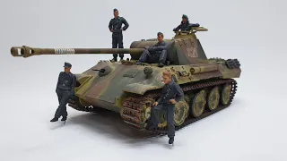 Building the Tamiya 1/35 scale Panther Mk5 for a charity auction - Part Three - the crew