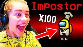 SOCKIE GOT IMPOSTOR 100 TIMES in Among Us Gaming (at least it felt like that) w/ The Norris Nuts