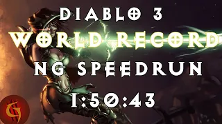 Diablo 3 Demon Hunter Any% NG Former World Record Speedrun 1:50:43