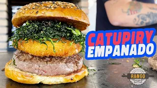 Como fazer Catupiry Empanado - Hambúrguer com catupiry frito