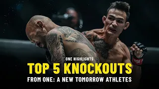 Top 5 Knockouts | ONE: A NEW TOMORROW Athletes | ONE Highlights