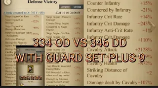 Clash of kings 334 OD VS 346 DD with plus 9 guard set #k79 VS #k1111 #DeathStalkerk79