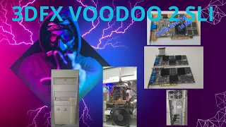 I show you my 3DFX Voodoo 2 SLI RIG and test it in five benchmarks