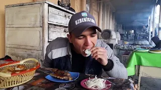 BazAr Life,  Shashlik Food, Mountain Area, Uzbekistan Parkent region simple life