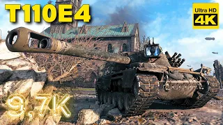 World of Tanks 3 Kills 9,7k damage T110E4 | 4K Video | - My battle My rules