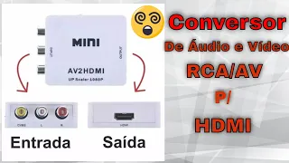 Convertendo a imagem AV/RCA para HDMI.
