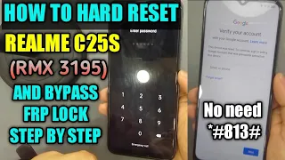 How to hard reset Realme C25s and bypass frp step by step tutorial