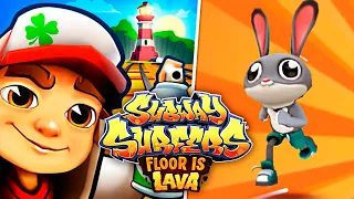 Subway Surfers Easter Ireland - I DID NOT EXPECT THIS! Floor Is Lava Challenge: Red Panda & George